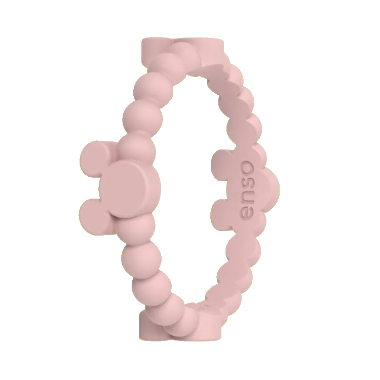 Mickey Mouse Beaded Disney Ring - Blush Pink
