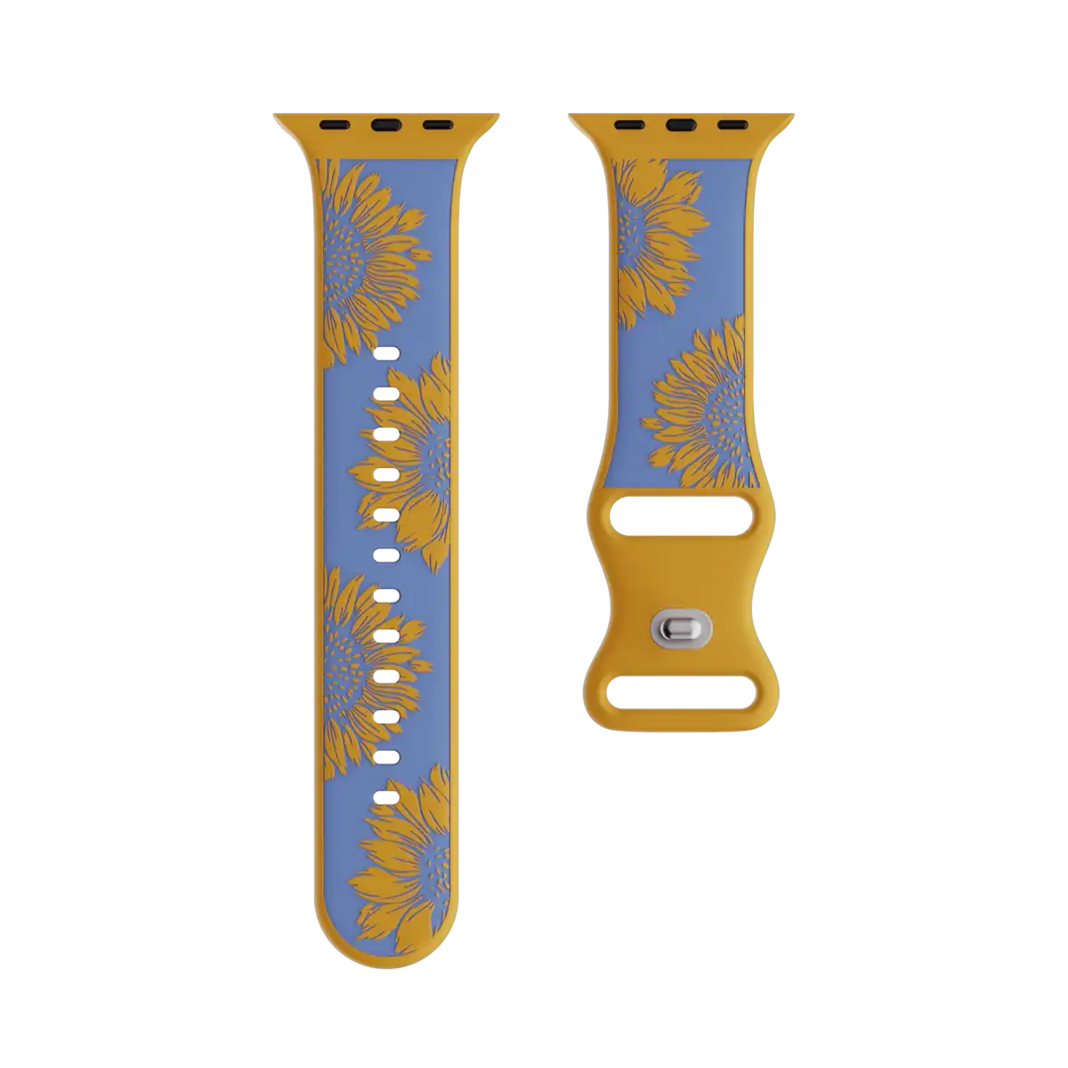 Silicone Sport Apple Watch Band - Sunflowers