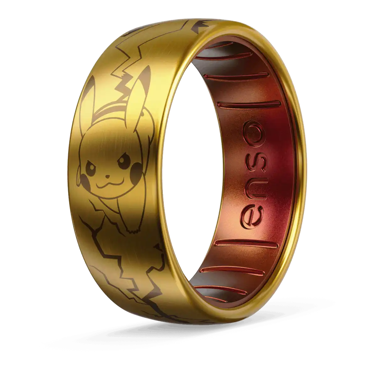 High Voltage! Pokémon Metal Hybrid Ring - 18K Gold Plated Titanium