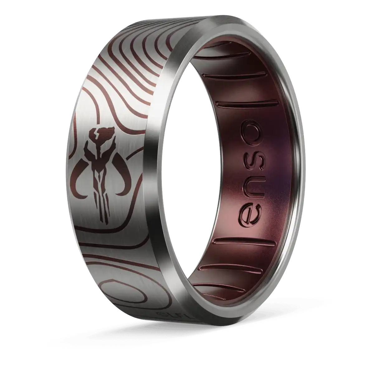 The Mandalorian Iron Star Wars™ Metal Hybrid Ring - Titanium