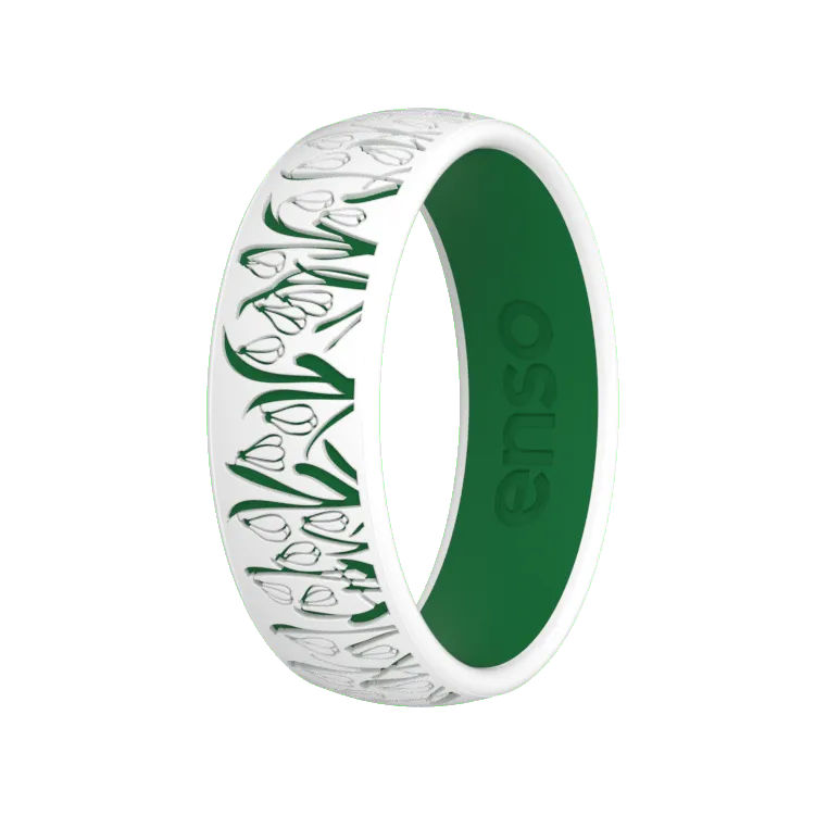 Snowdrops Ring - White