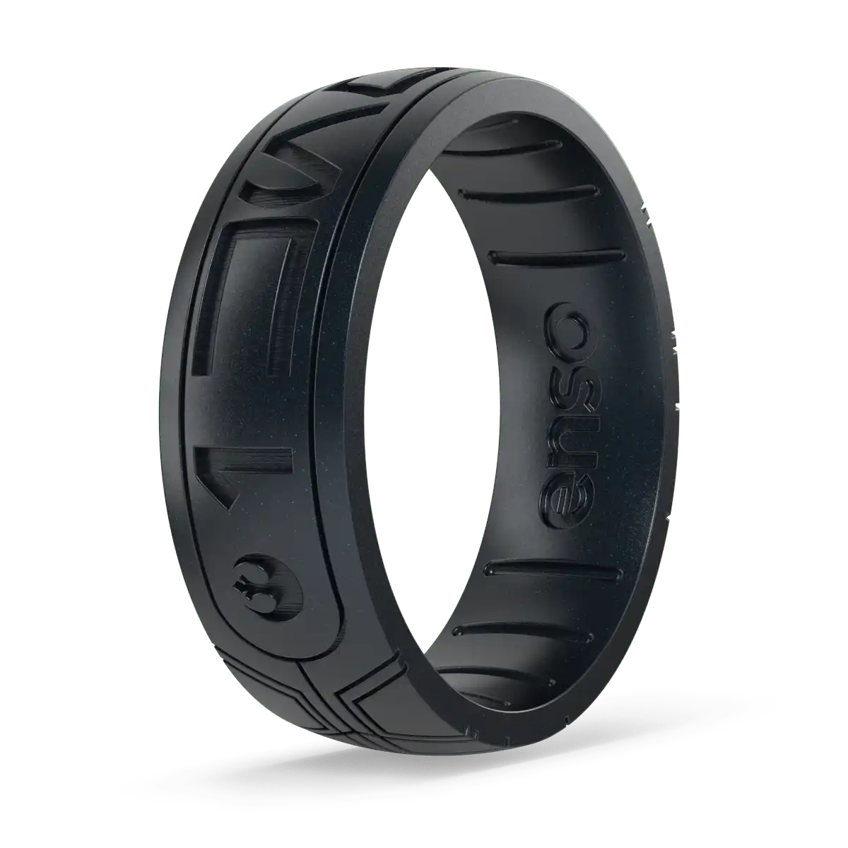 I Know (Aurebesh) Star Wars™ Ring - Black Pearl