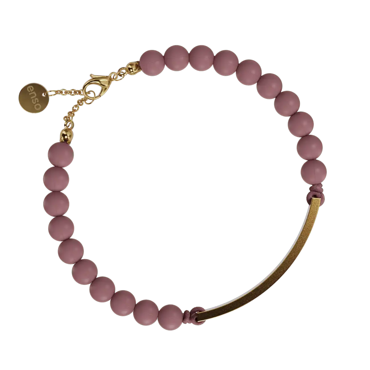 Engravable Bar Bracelet - Peony & Gold