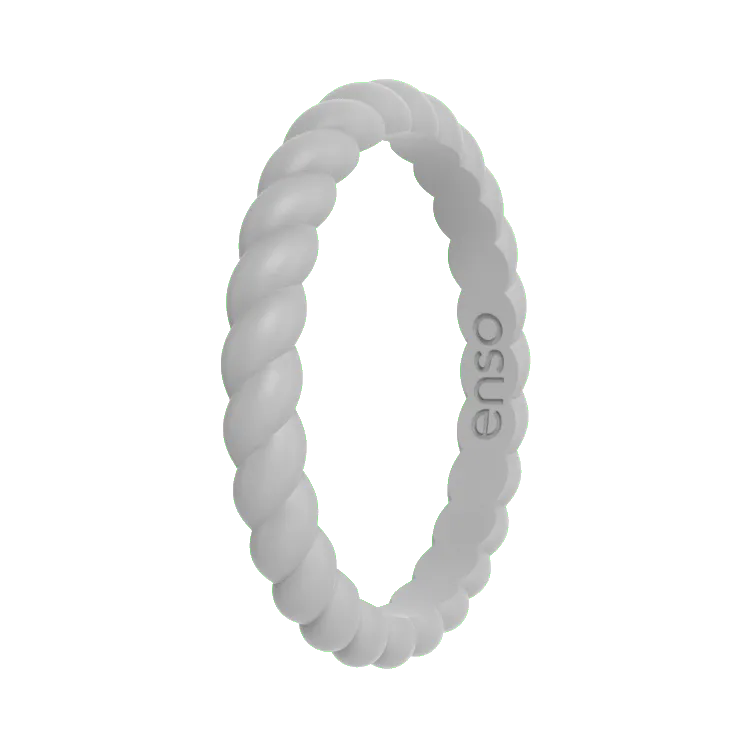 Braided Ring - Misty Gray