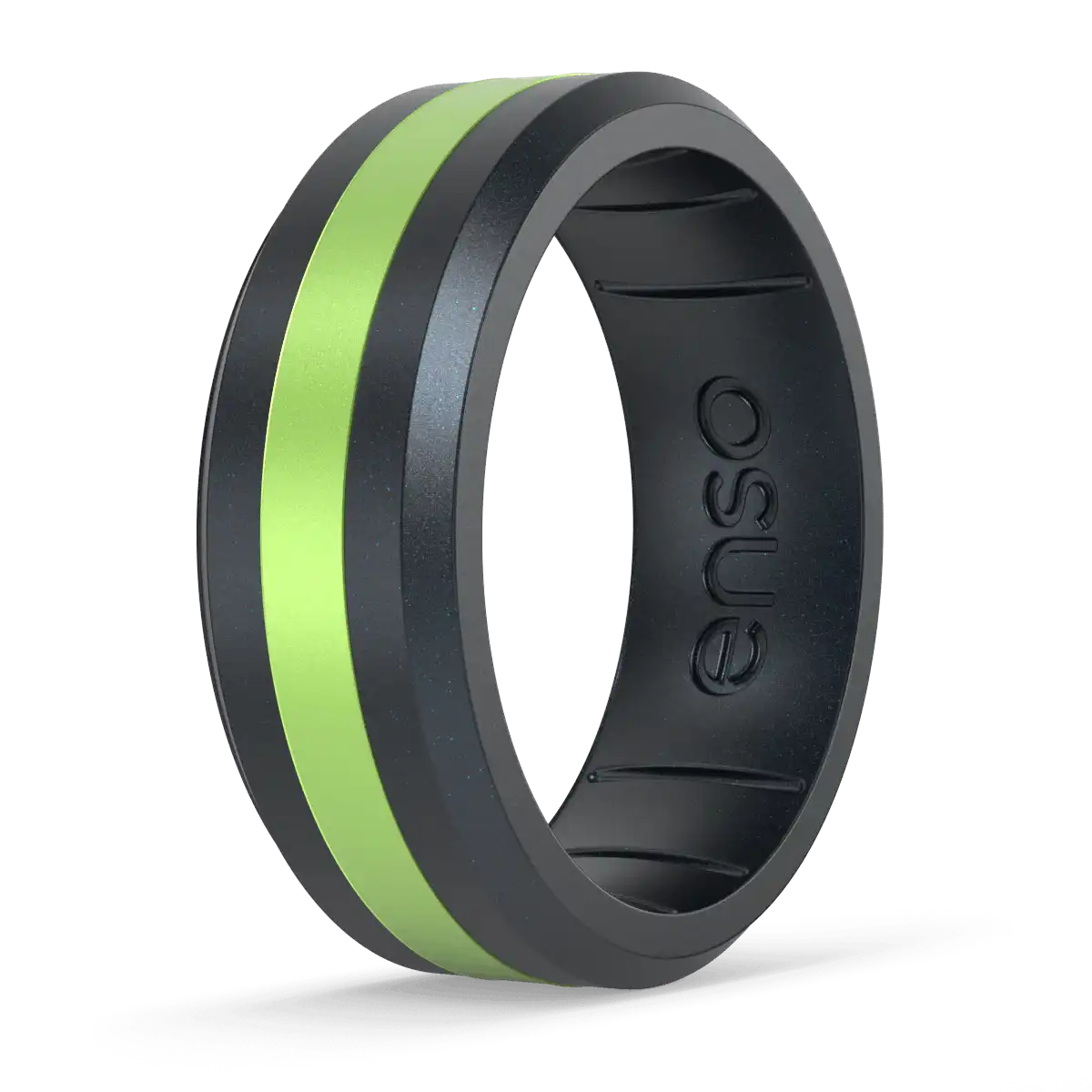 Axis Cancer Awareness Ring  - Black Pearl & Peridot