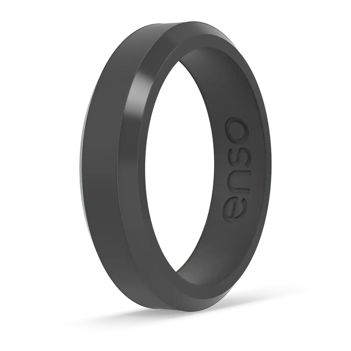 Thin Bevel Ring - Slate