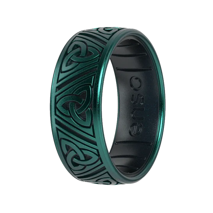 Trinity Triangles Ring - Black Pearl