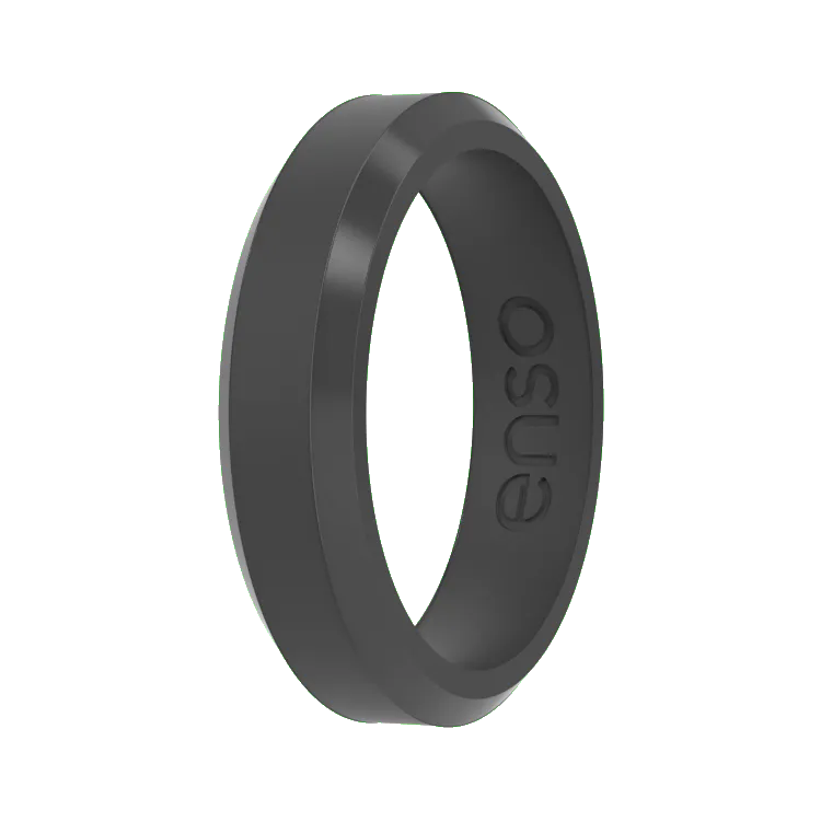 Thin Bevel Ring - Slate