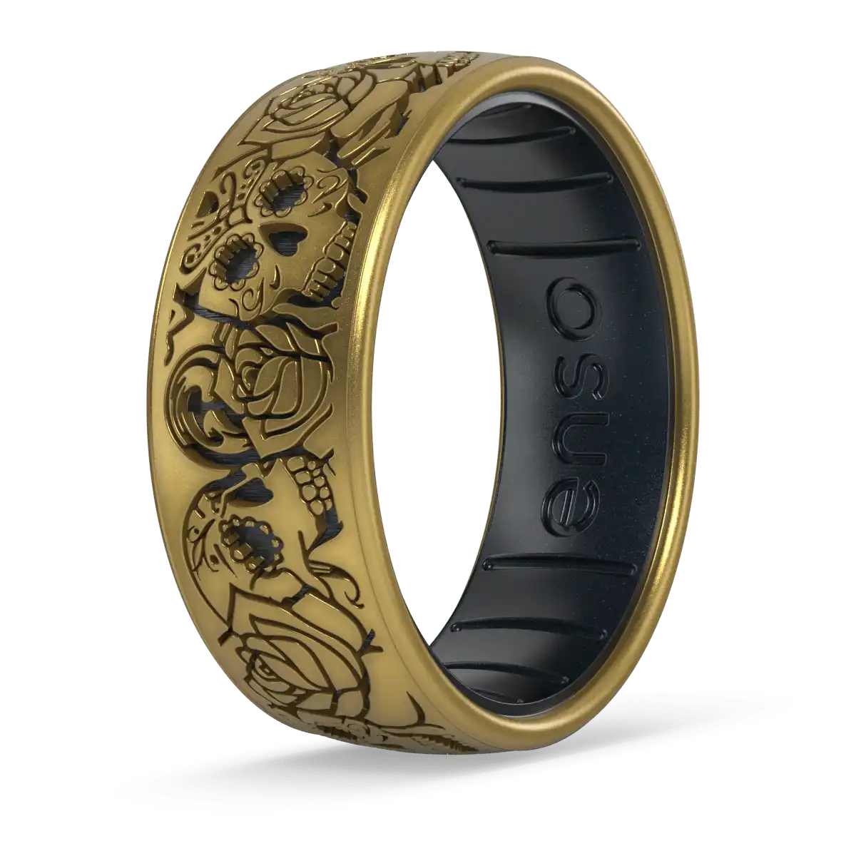 Skull Tango Ring - Antique Gold