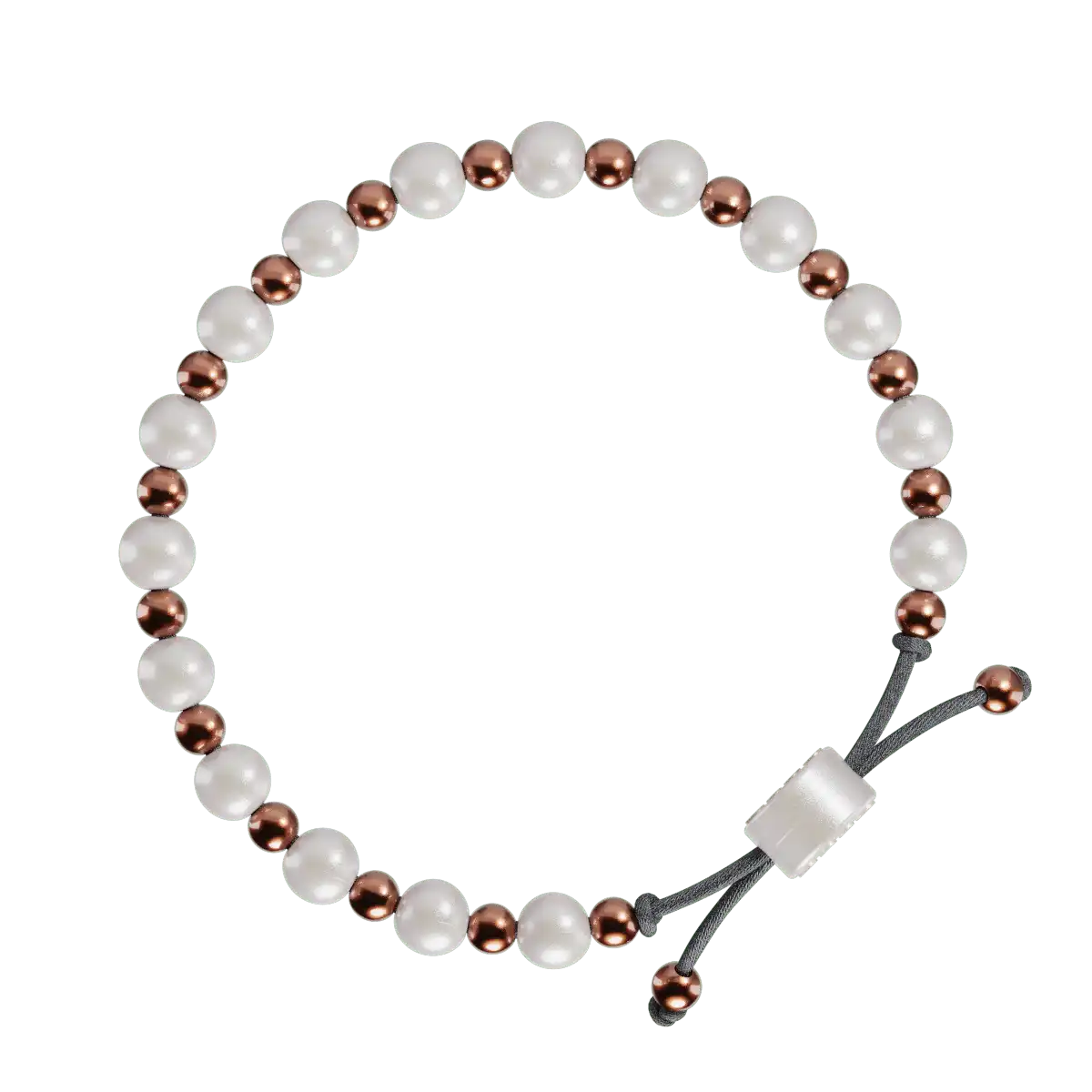 Slider Bracelet - Pearl & Rose Gold