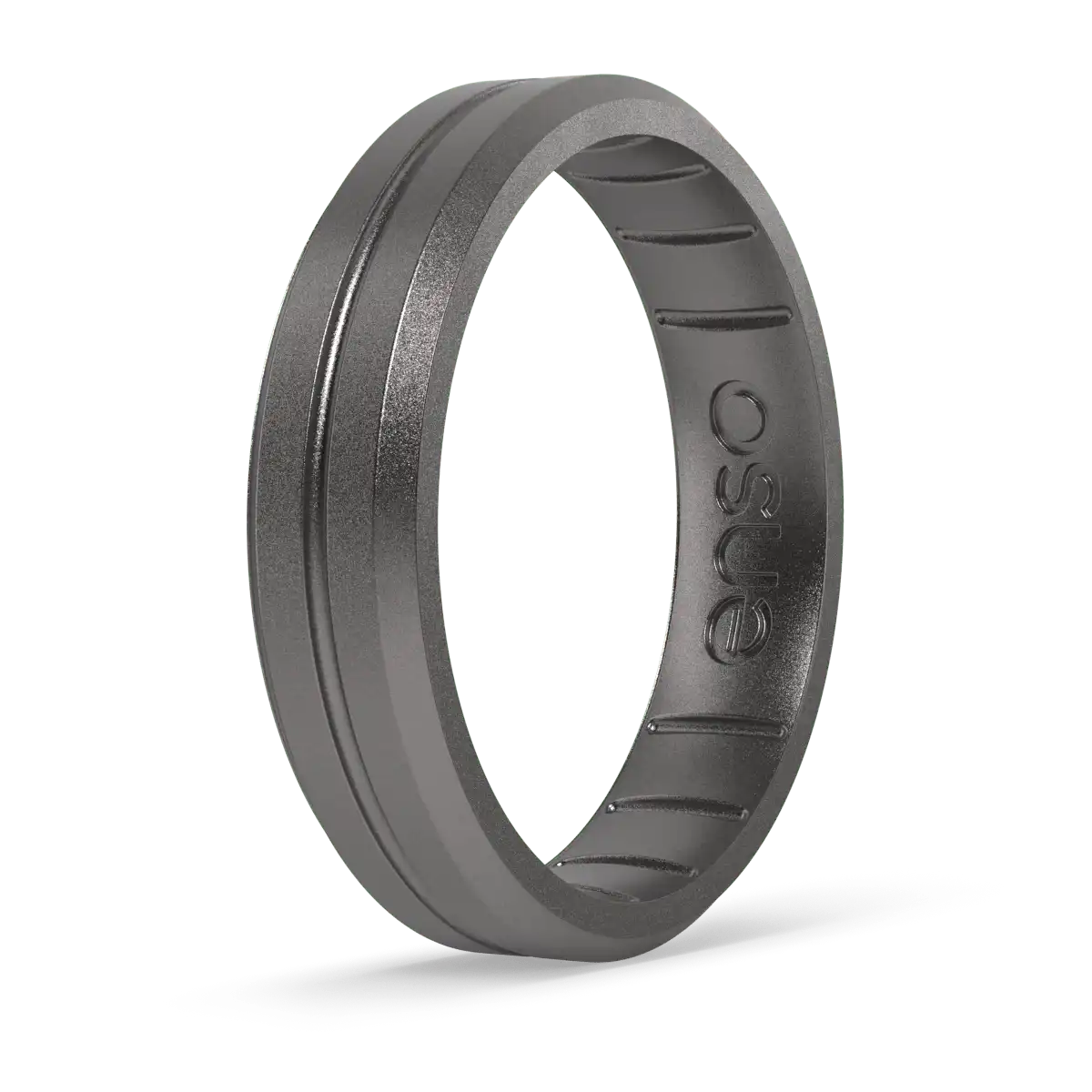 Thin Contour Ring - Platinum