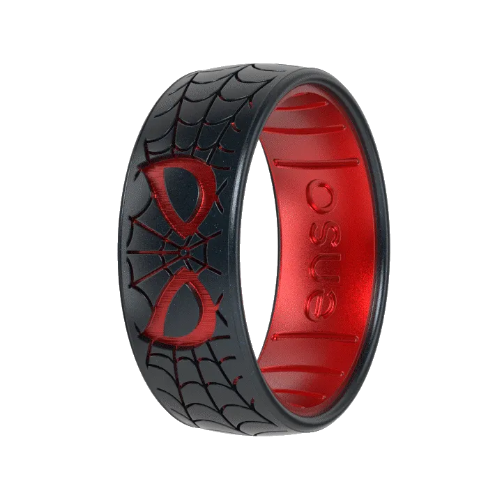The Mask Spider-Man Marvel Ring - Black Pearl