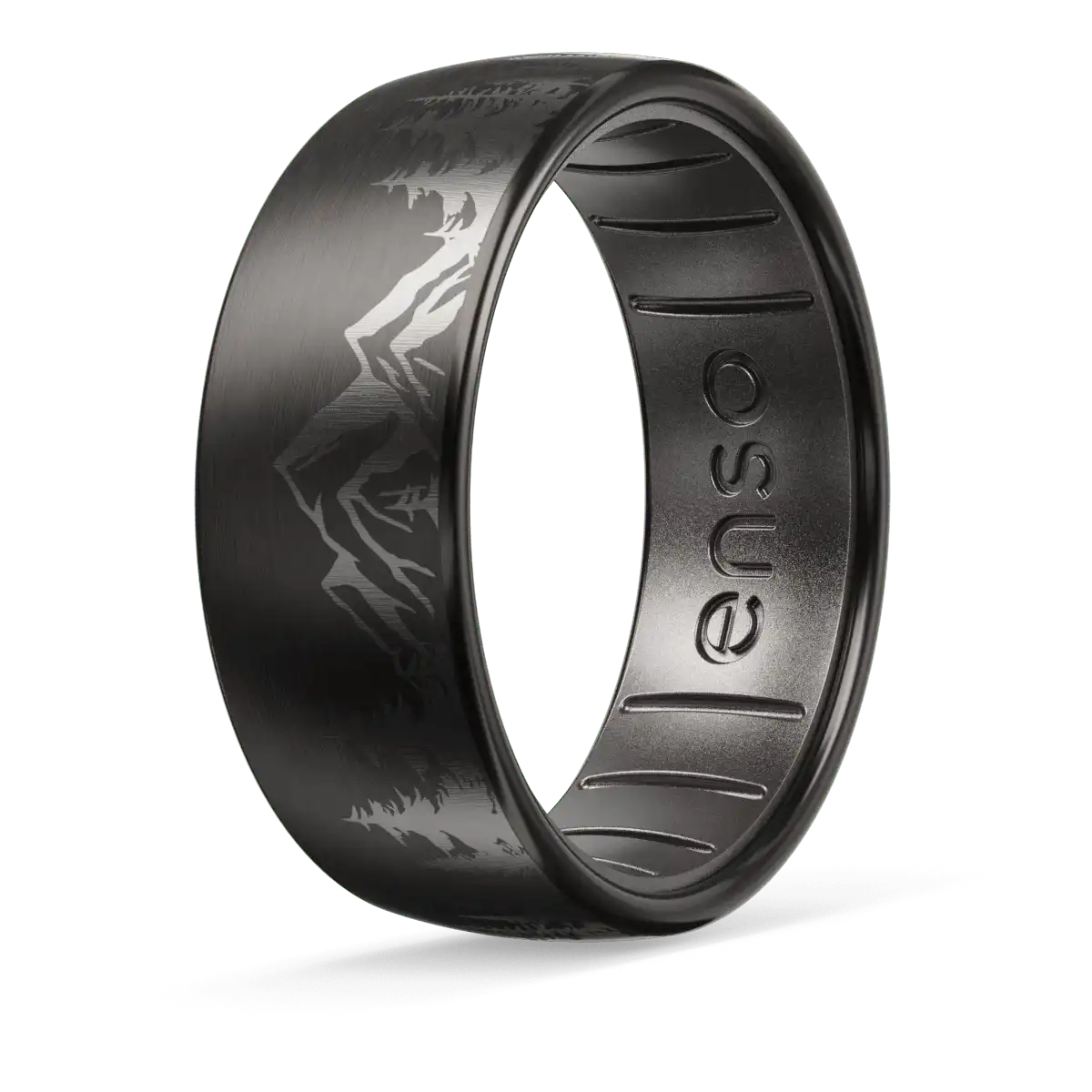 Peak Metal Hybrid Ring - Black Zirconium & Platinum