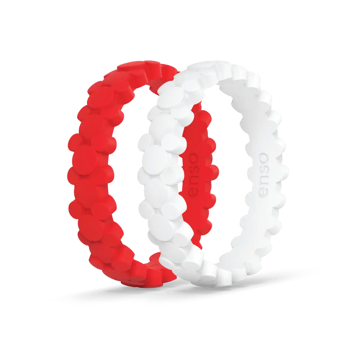 Mickey Mouse On Repeat Ring 2 Pack - Bright Red, White
