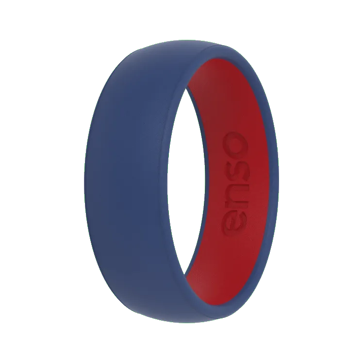 Dualtone Ring - Navy Blue & Red