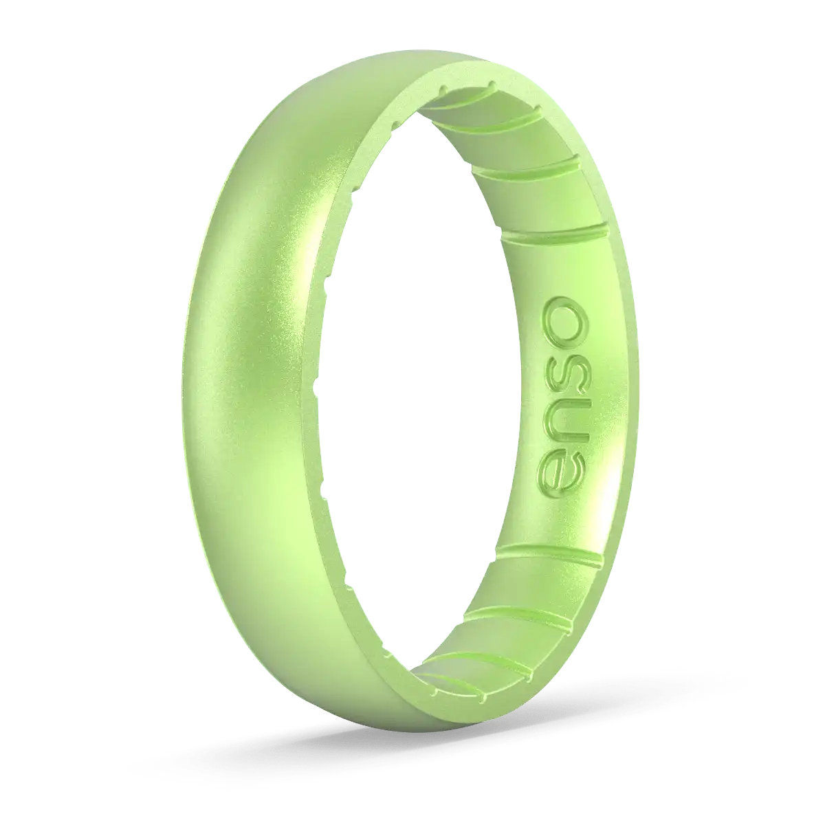 Thin Birthstone Ring - Peridot