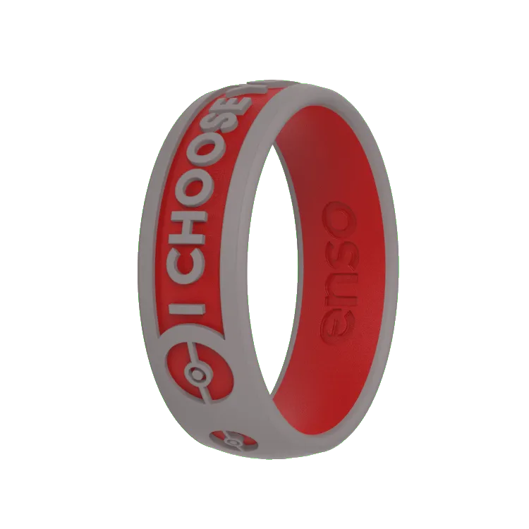 Poké Ball Pokémon Ring - Dove Gray