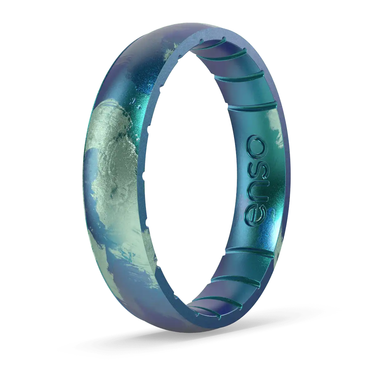 Thin Handcrafted Ring - Forest