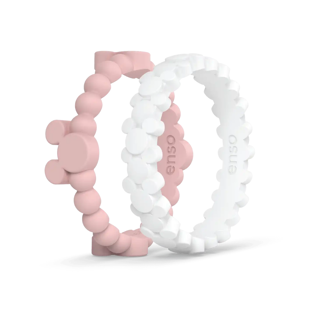 Mickey Mouse Mixed Ring 2 Pack - Blush Pink, White