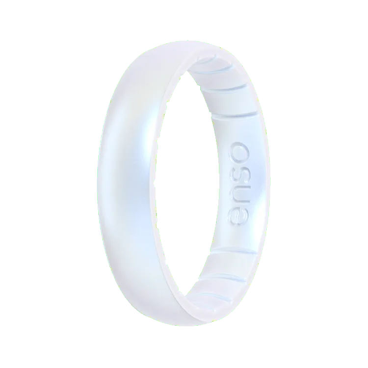 Thin Birthstone Ring - Moonstone