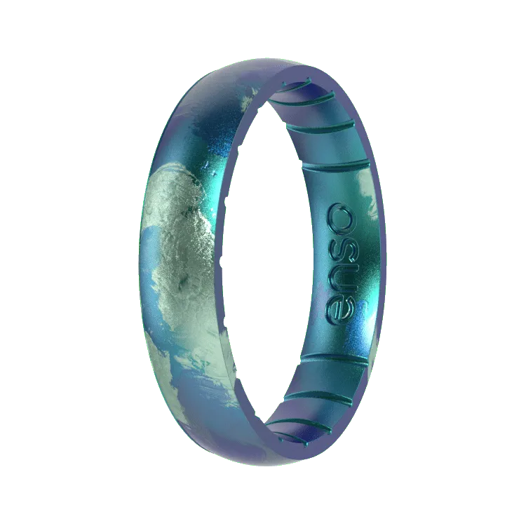 Thin Handcrafted Ring - Forest