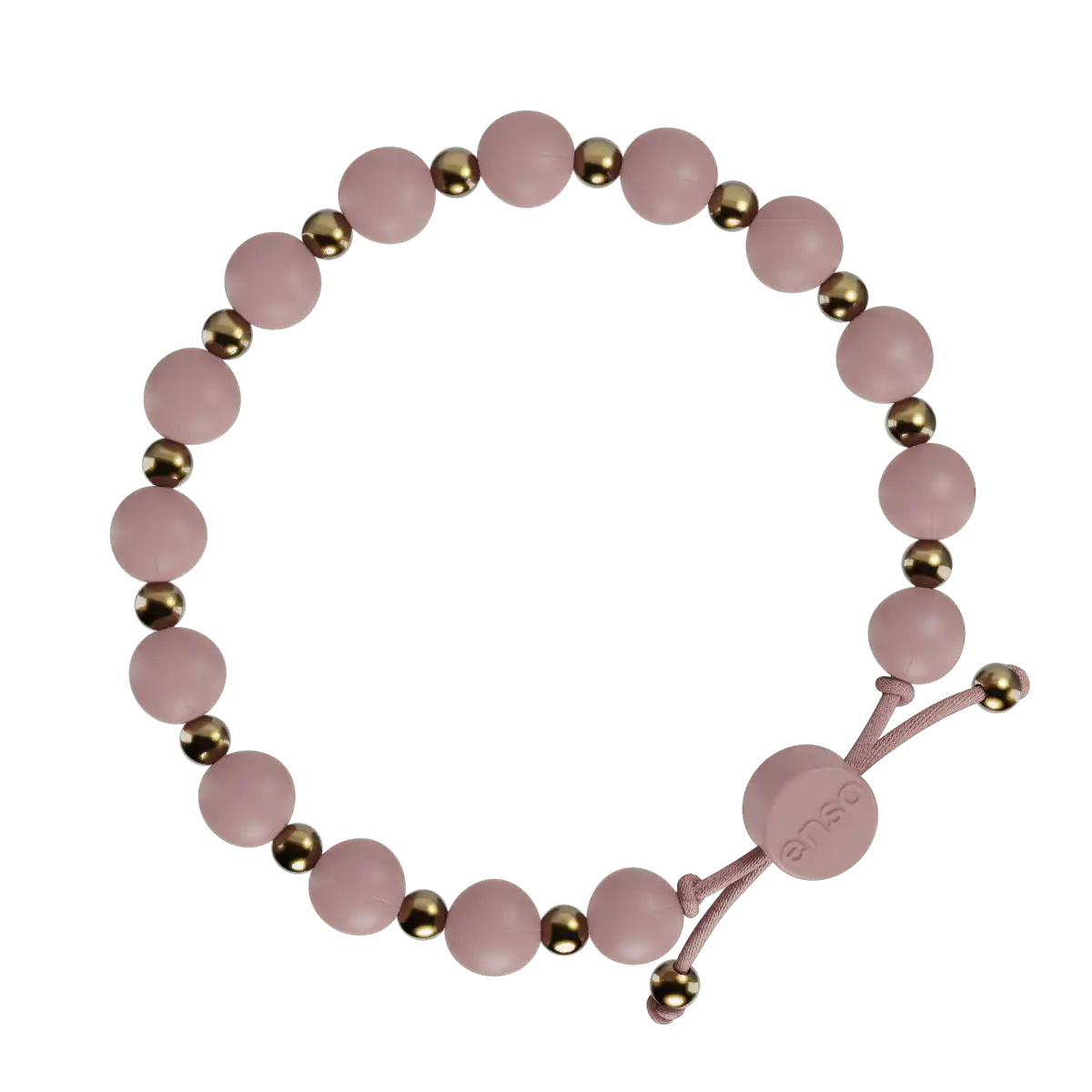 Slider Bracelet - Pink Sand & Gold