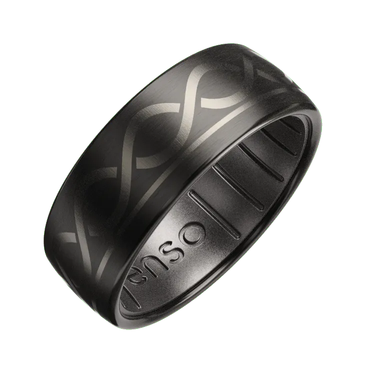 Aragorn's Devotion The Lord of the Rings Metal Hybrid Ring - Silver