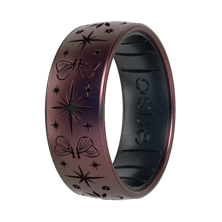 Mystic Moths Ring - Velvet Nightfall