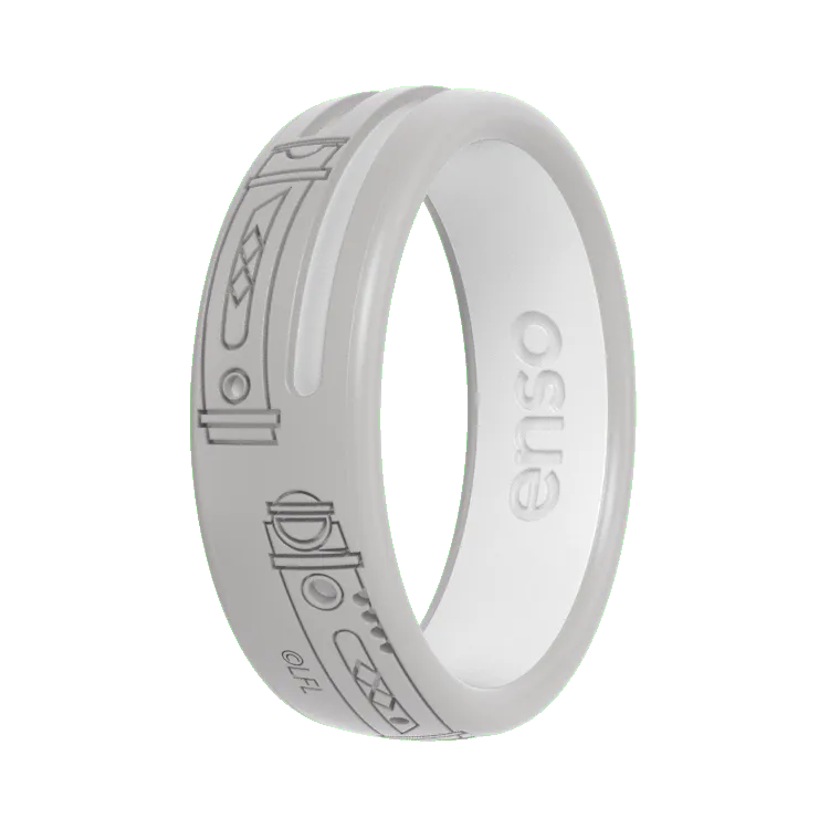 Ahsoka Tano™ Lightsaber™ Star Wars™ Ring - Light Gray