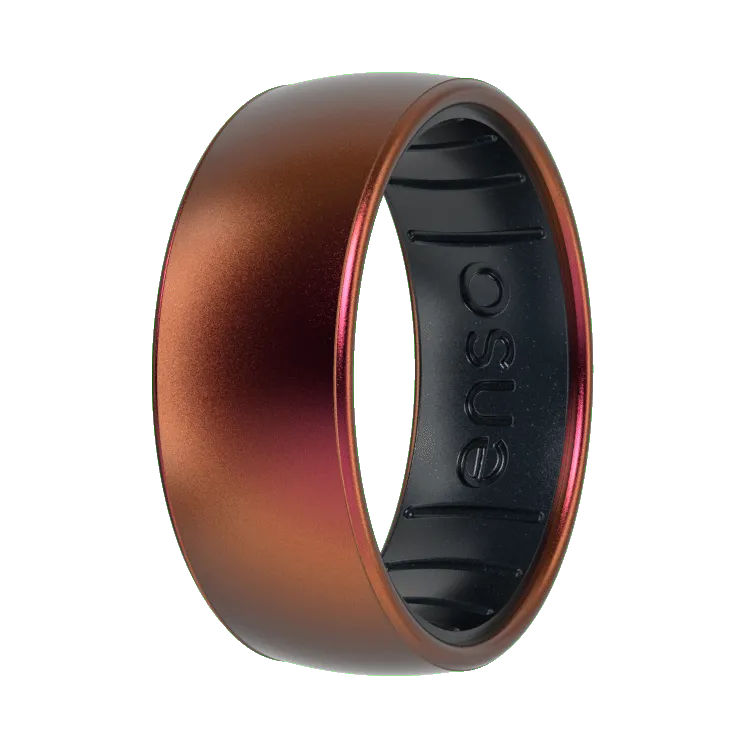 Metallic Dualtone Ring - Poseidon & Black Pearl