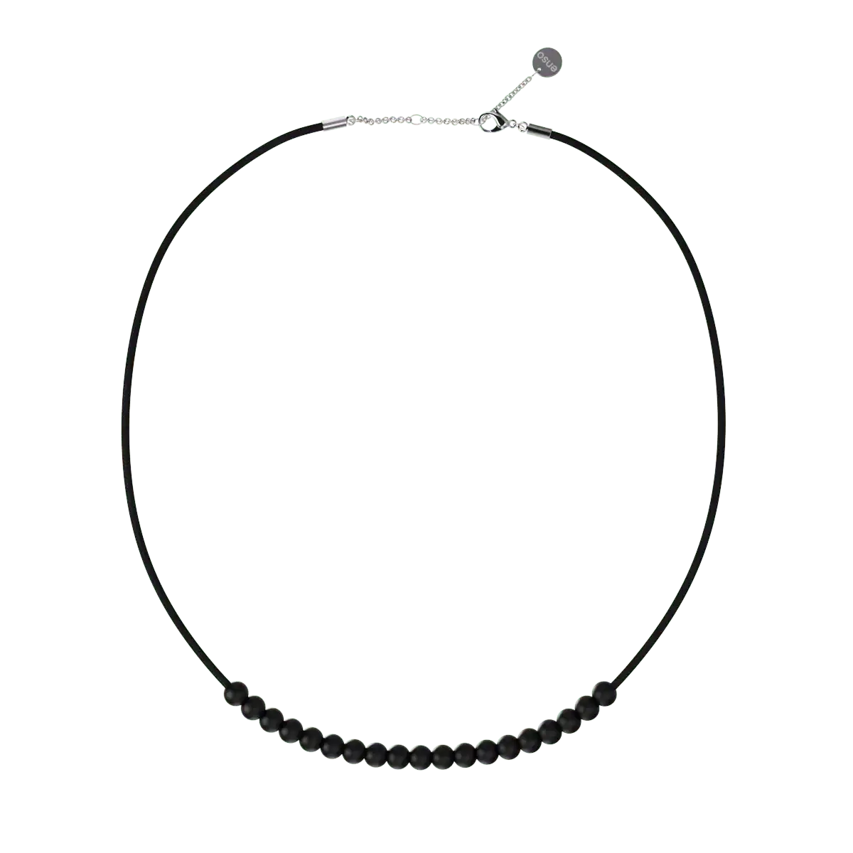 Cord Necklace - Obsidian