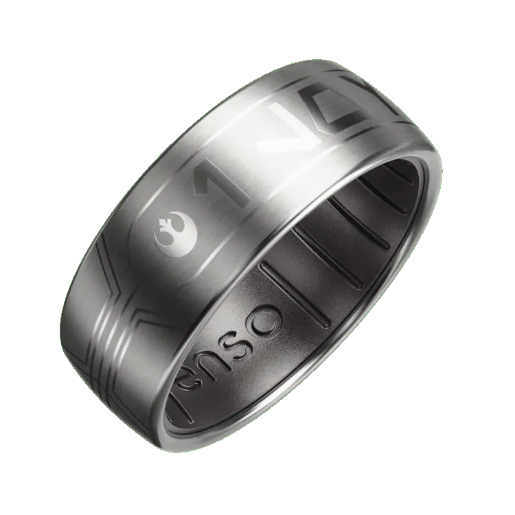 I Love You Star Wars™ Metal Hybrid Ring - Titanium