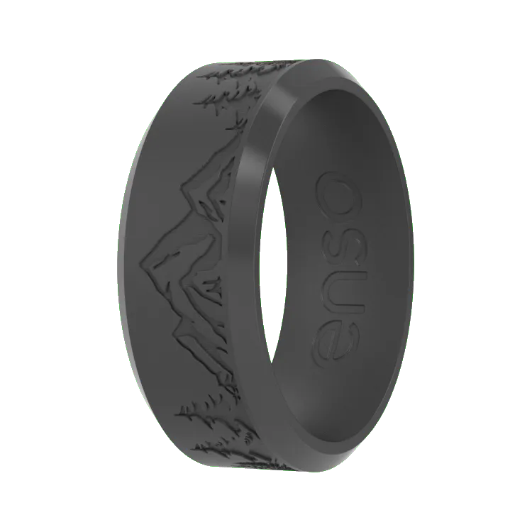 Peak Bevel Ring - Slate