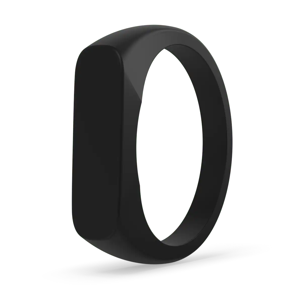 Bar Signet Ring - Obsidian