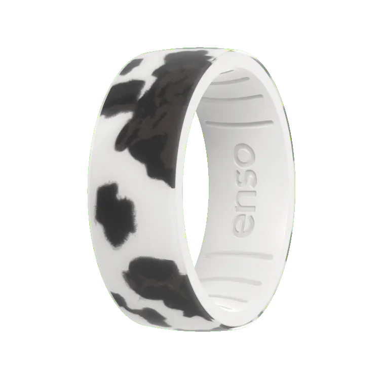 Animal Print Ring - Cowhide