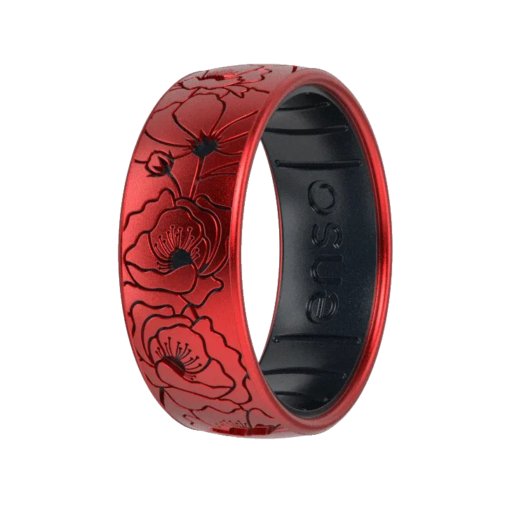 Poppies Ring - Ruby