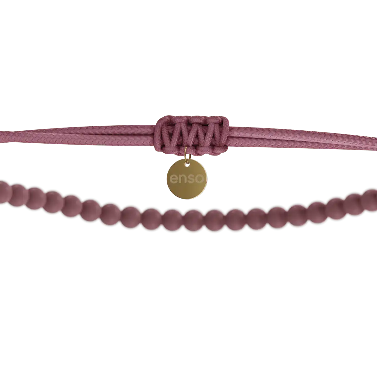 Cord Slider Necklace - Peony
