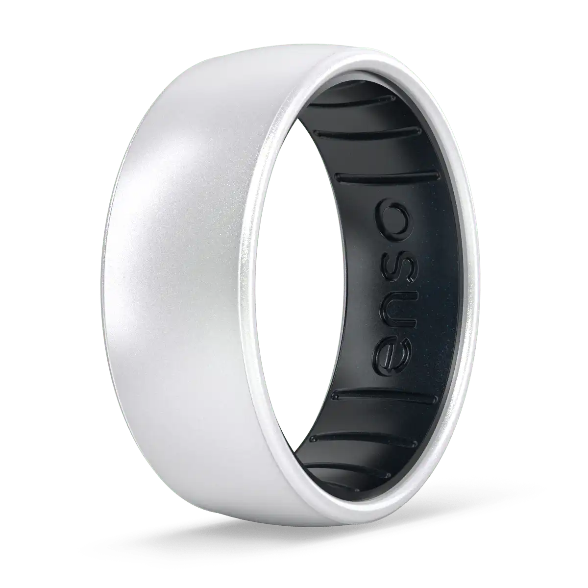 Metallic Dualtone Ring - Pearl & Black Pearl