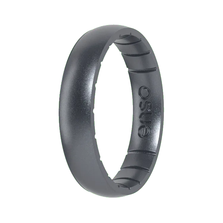 Thin Elements Ring - Gunmetal