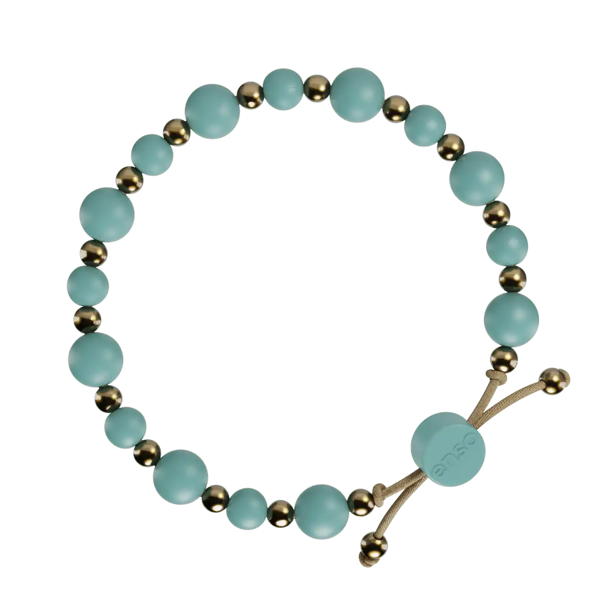 Slider Bracelet - Turquoise & Gold
