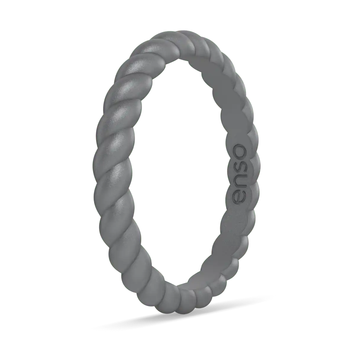 Braided Ring - Metallic Silver