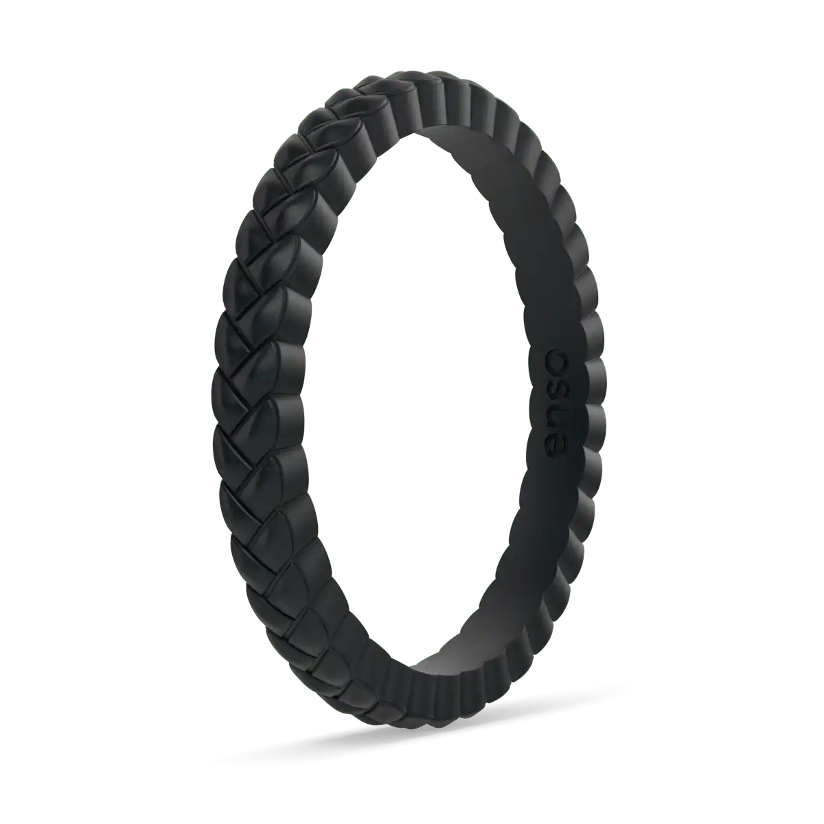 Weave Ring - Metallic Black