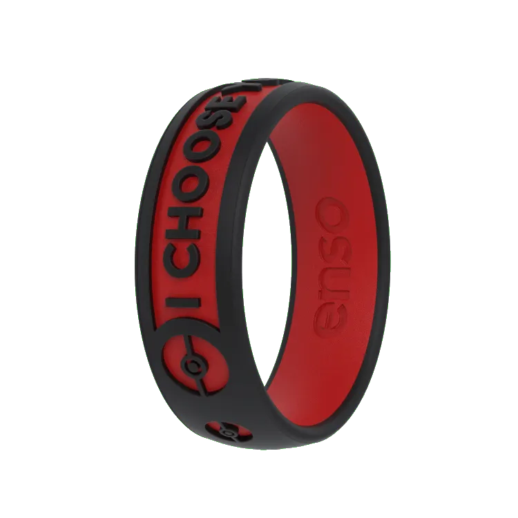 Poké Ball Pokémon Ring - Obsidian