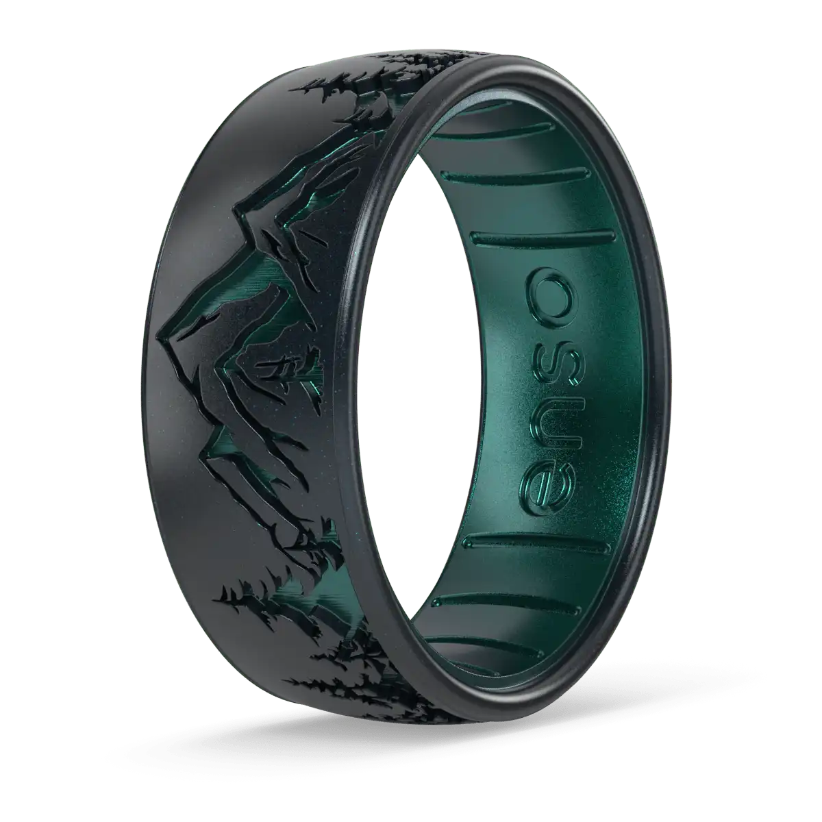 Peak Ring - Black Emerald