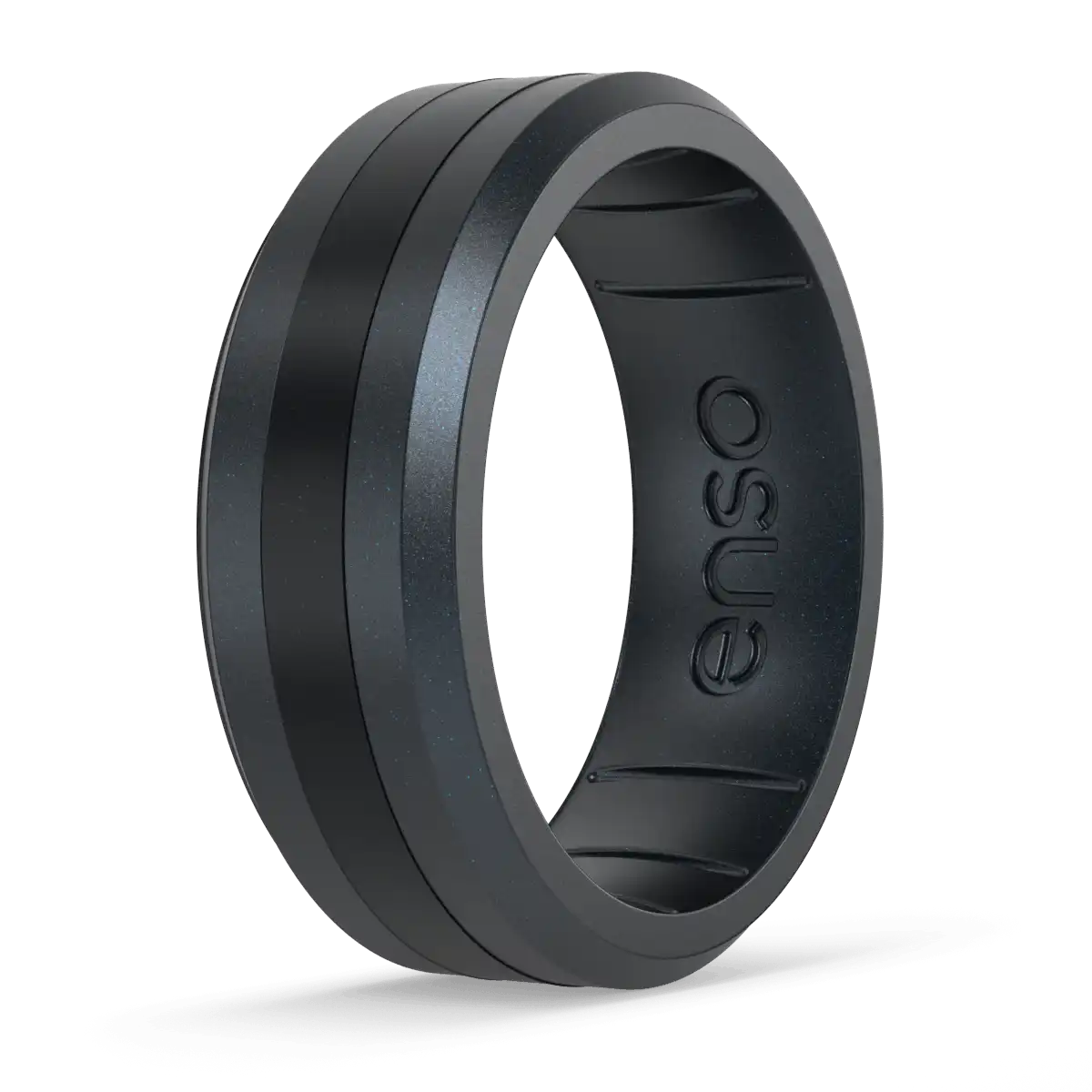 Axis Cancer Awareness Ring  - Black Pearl & Midnight