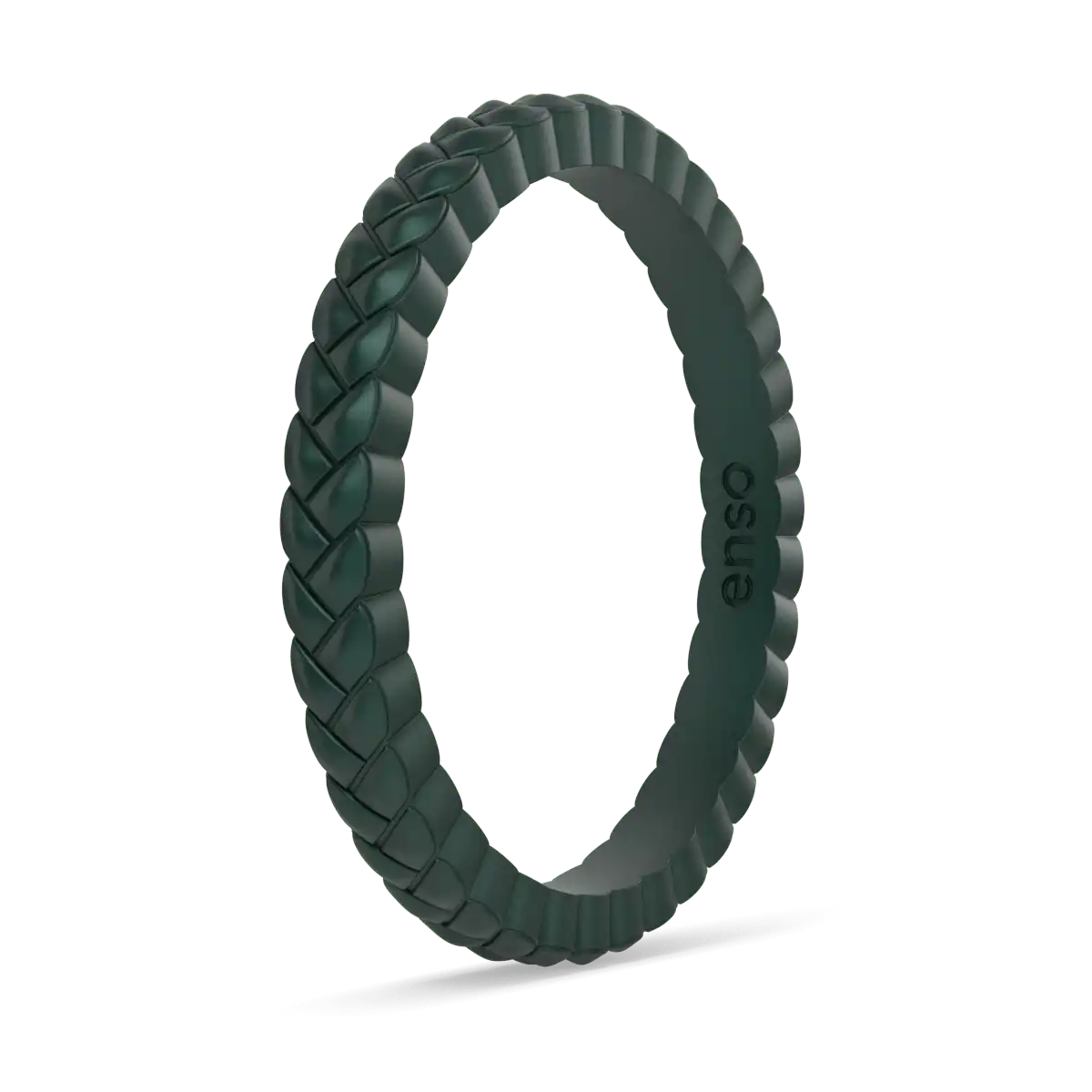 Weave Ring - Metallic Green