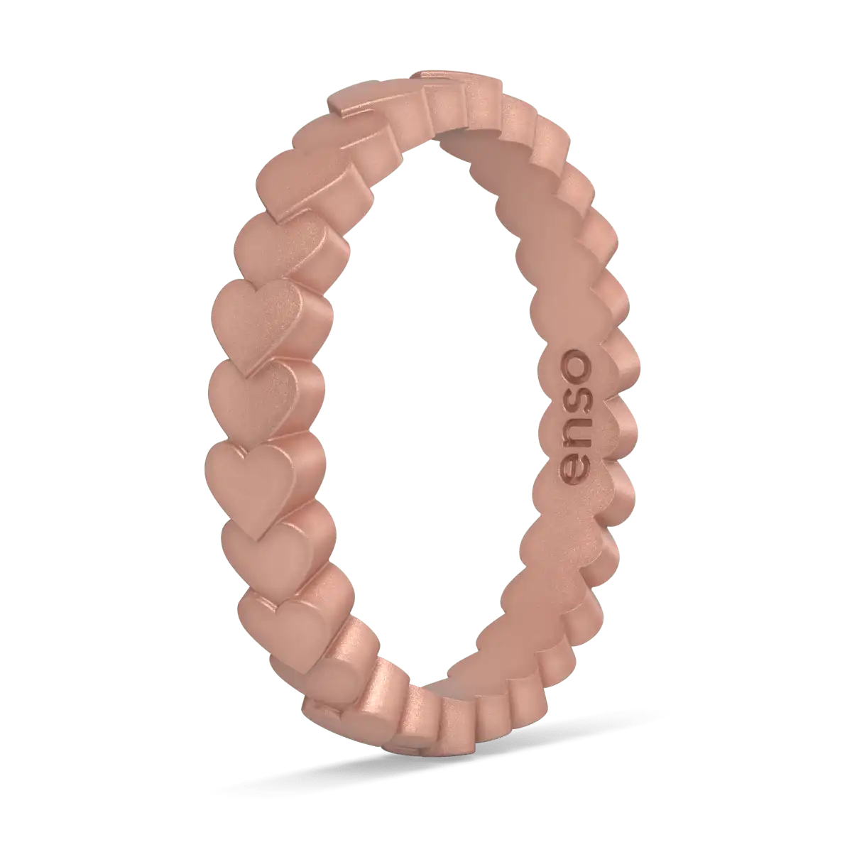 Hearts Ring - Metallic Rose Gold