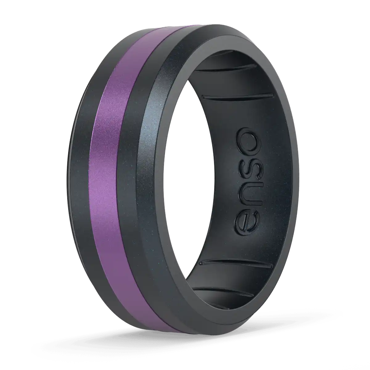 Axis Cancer Awareness Ring  - Black Pearl & Amethyst