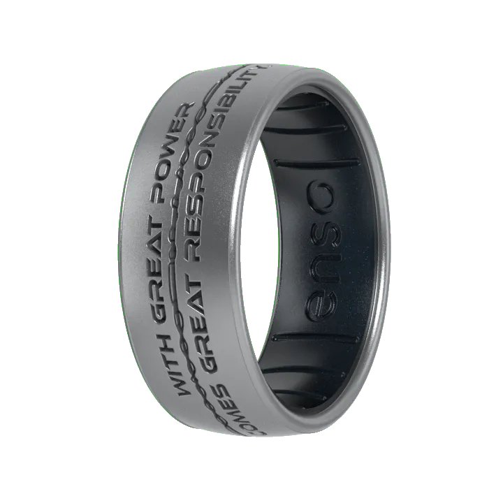 Power & Responsibility Spider-Man Marvel Ring - Silver