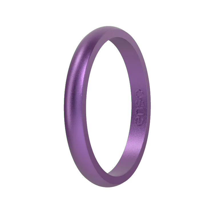 Halo Birthstone Ring - Amethyst